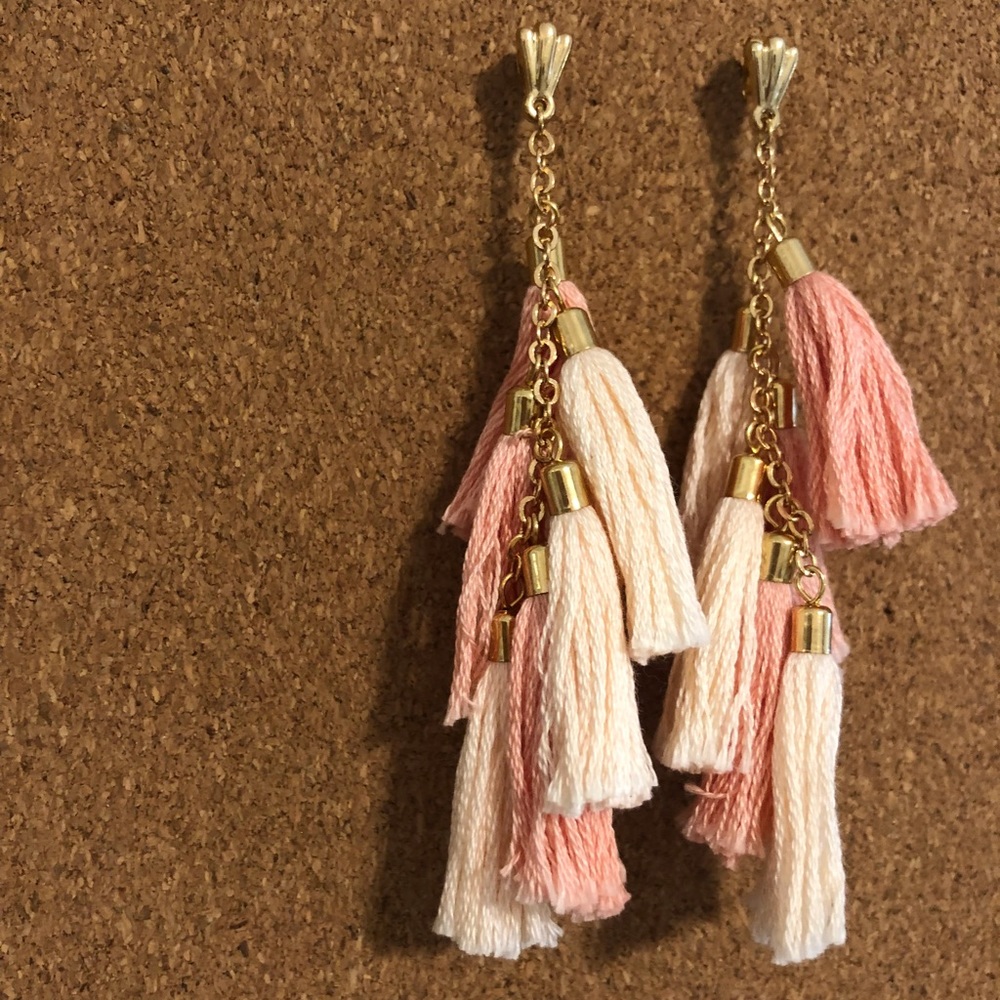 Fabric Dangle Earrings